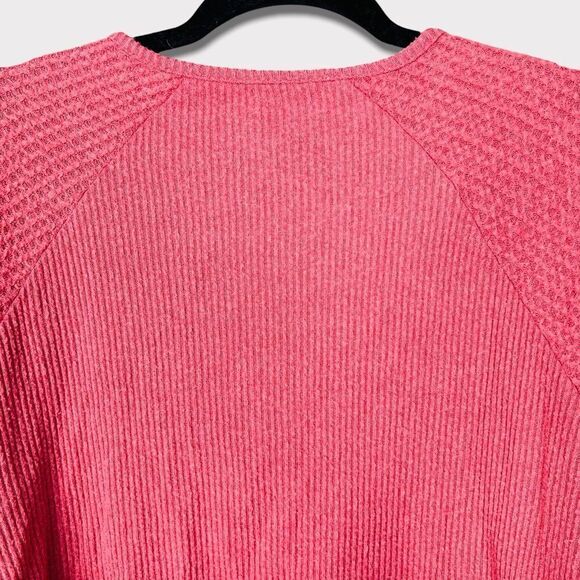 American Eagle Soft & Sexy Plush Crop Oversized Waffle Knit Sweater Small S Boxy - Picture 8 of 10